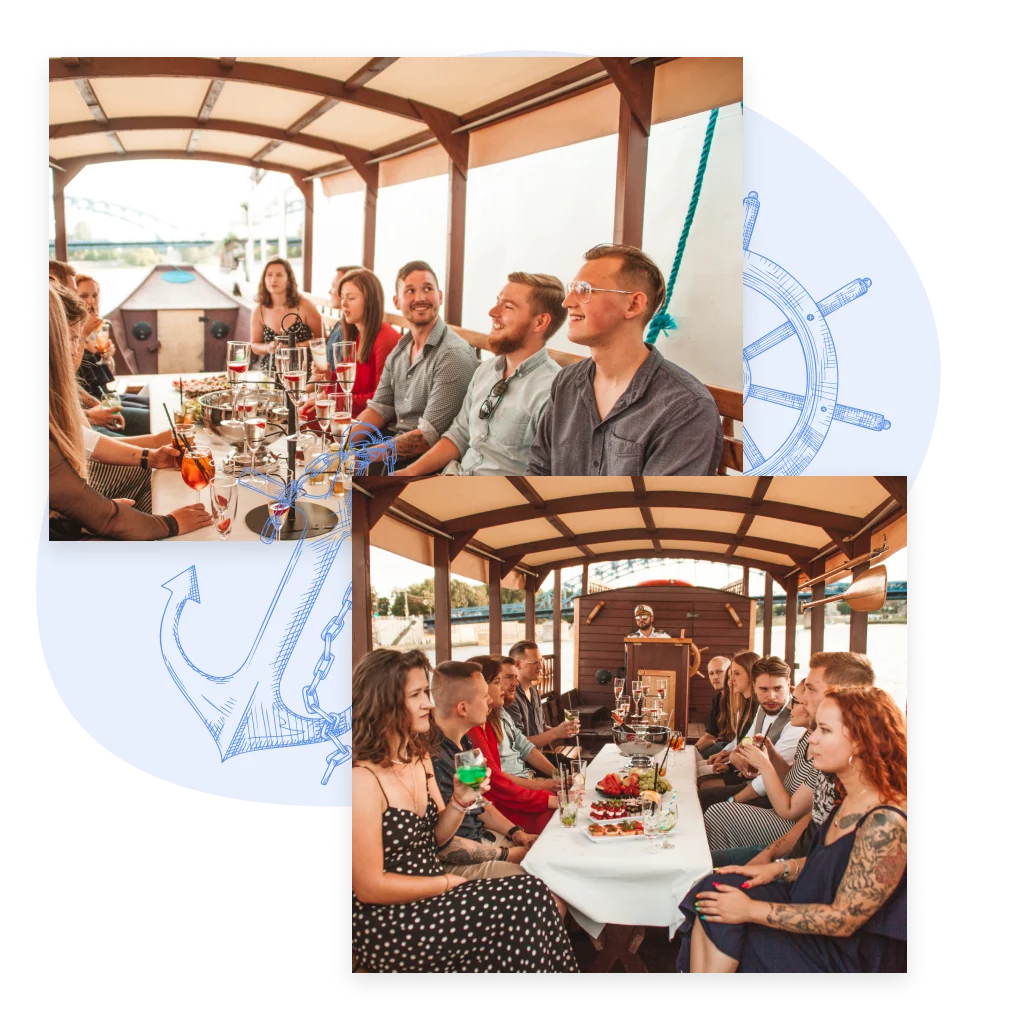 Wieczór panieński i wieczór kawalerski na prywantej gondoli podczas rejsu po Wiśle w Krakowie